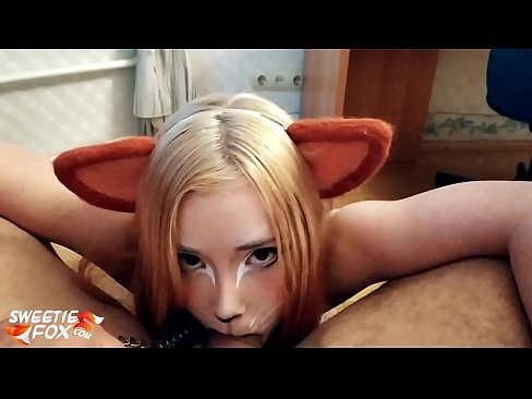 ❤️ Kitsune slikke dick en cum yn har mûle ❤❌ Harde porno by wy ﹏